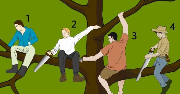 Выберите самого тупого человека на дереве